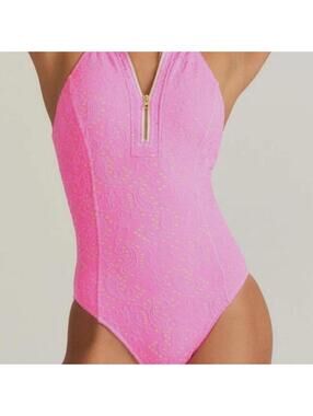LoveShackFancy x Hurley Eyelet Paisley Moderate One Piece Swimsuit